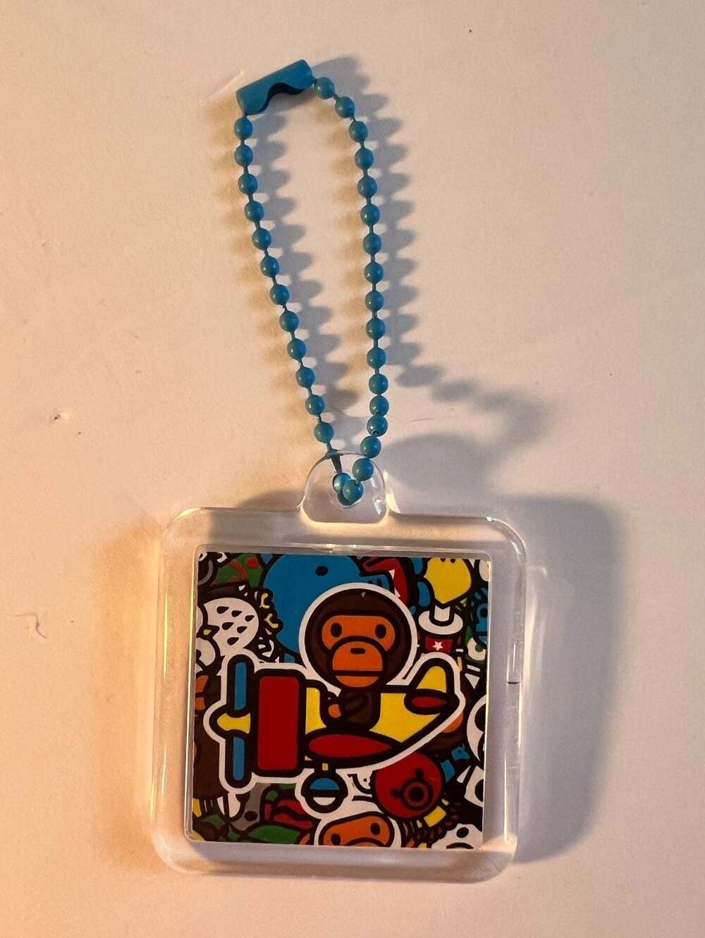 💥💥A Bathing Ape Baby Milo Safari Acrylic Keychain with Ball Chain Keychain